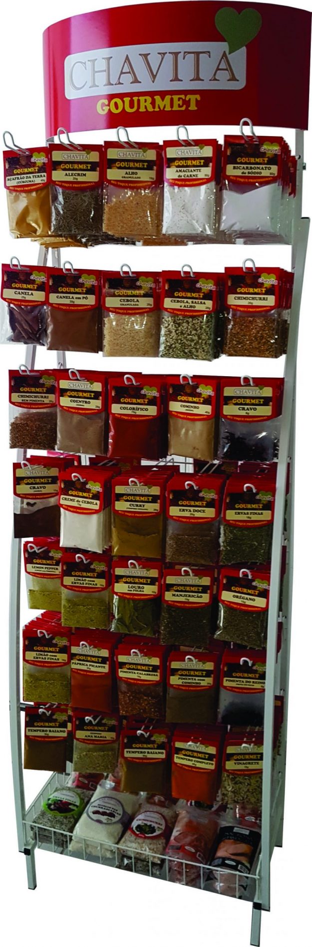 Foto display temperos